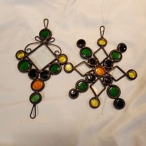 Colorful Stained Glass Ornaments Or Sun Catchers (2)
